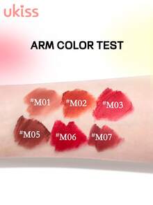 ukiss Cheek Lip Mud, Velvet Matte Lipstick, Cream Cheek Blush, High Pigment Color, Longwear, Weightless, Liquid Lipstick, Smooth, Long Lasting - #M03 Mist Hawthorn - View 8