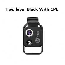 Lente de microscopio macro 200X para teléfono APEXEL, microscopio para smartphone de alta definición con lente CPL y luz LED, microscopio portátil compatible con el 98% de los smartphones, microscopio mini para smartphone, accesorio profesional para cámara de teléfono (negro, iluminación de 2 niveles, microscopio 200X con lente CPL) - Negro - Ver 4
