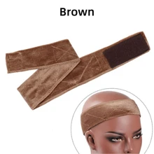 3 PCS  Velvet Wig Band Head Hair Band Adjustable Fastern No-Slip Velvet Wig Grip Headbands For Women - Multicolor - View 18