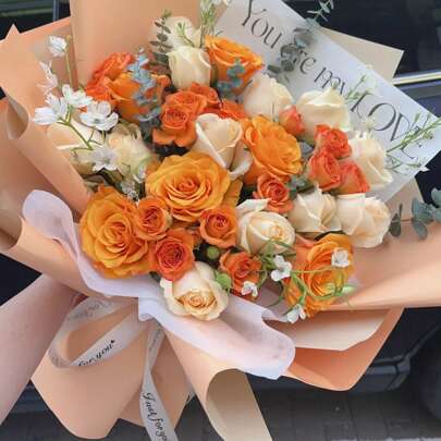 20 hojas/Paquete de papel de regalo impermeable con estampado floral y unicolor, papel de embalaje para floristería, de vuelta a la escuela, Día de San Valentín