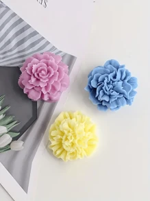 Molde de silicona con forma de flor para hacer manualmente jabones, velas y decoración, herramienta de manualidades