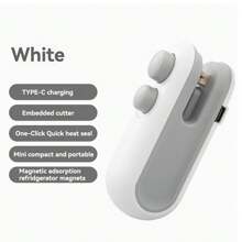 1pc USB Rechargeable Mini Heat Sealer, Handheld Food Bag Sealing Machine - Multicolor - View 10