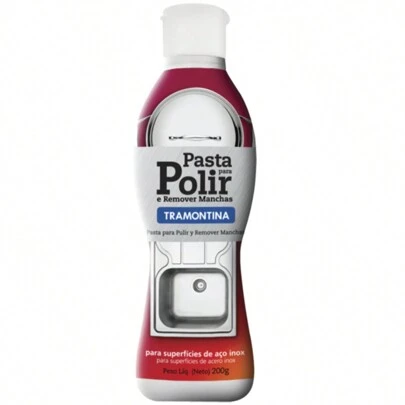  Pasta para Polir e Remover Manchas em Aço Inox 200g Tramontina - 60900000
