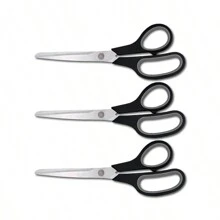 3pcs Multipurpose 21cm/8.26in Extra Sharp Scissors, Comfortable Grip Household Scissors, Durable Crafting Supplies, Right & Left Handed, Tools For Men