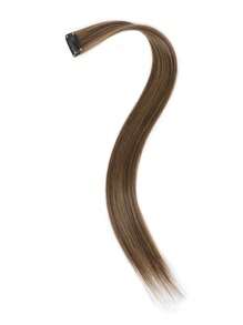 10片彩色夹式接发，20英寸直发合成假发，夹式假发片，适用于万圣节装扮、派对、圣诞节、音乐节、新年礼物，女士（红色） - 彩色 - 查看 8