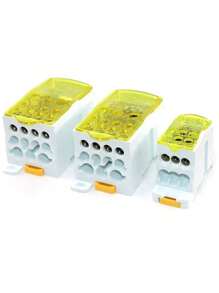 The New Listing One-Input Multiple-Output Guide Rail Junction Box UKK80A 125A 160A 250A 400A500A Zero Line Terminal Block - UK - View 16