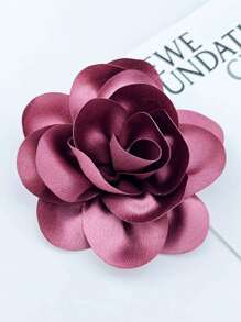 Exaggerated Handmade Satin Big Flower Brooch For Women Fashion Jewelry Wedding Party Christmas Gift Valentines