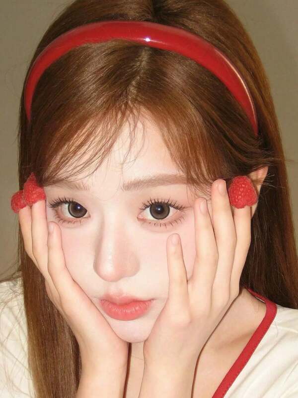 Glossy Faux Leather Maroon Headband, Vintage Elegant Style For Women, Suitable For Chinese New Year, Accessories,Hairband,Hair Hoop Headbands