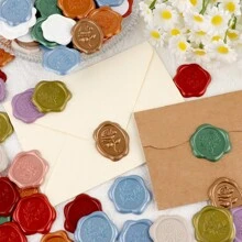 BAOFALI 40 张桉树真蜡封贴纸自粘式婚礼请柬信封礼物封口贴纸 - 彩色 - 查看 12