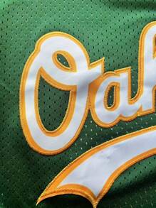 Customized Name And Number Boyfriend Style Men's Embroidery Baseball Jersey Oakland Green V-Neck Personalized Short Sleeve Down Shirts Party Games Training Sports Tops S-Xxl Stylish,Fashion,Hipster,Casual,Minimal Chic Personalized,Customized,Custom,Unique Guy Costumes,Capsule Wardrobe,Men Basic/Street Style Ideal Gifts For Him Boyfriend,Family,Friends For Birthdays,For Vacation/Holiday,For School/Competition,For Sports/Climbing