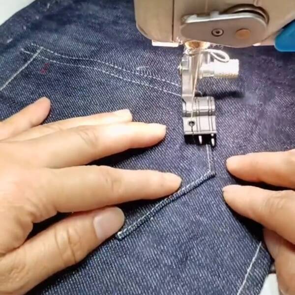 3pcs/1pc Industrial Sewing Machine Double Line Hemmer Foot, SP-18 Right Double Edging Presser Foot For Stitching Denim Pocket, Full Steel Double Edge Presser Foot, 0.3/0.5/0.6-Width Double Line Hemmer Foot, Industrial Sewing Machine Accessories