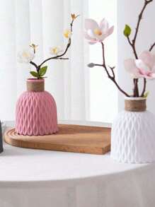 1 Pezzo Vaso da fiori con texture ondulata, decorazione per la casa, decorazione per feste e matrimoni