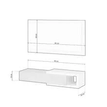 Duehome Nội thất hội trường có gương buổi trưa - Xám - Xem 6