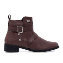 Women's Short Boots Stylish Casual Day-To-Day - 摩卡棕 - 查看 5