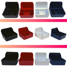 Kit 4 Napkin Holder Sachet Cruet Table Counter Countertop Organizer Multipurpose Holder With Dividers - 紅色 - 查看 6