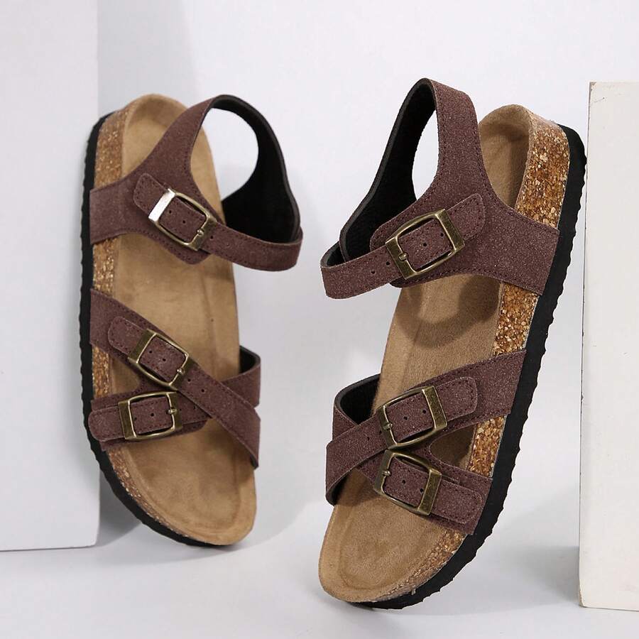 Womens Strappy SlipOn Modern Memory Foam Cushion Footbed Adjustable