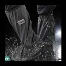1 Pair Of Motorcycle Galoshes/Boots/Rain Shoes [Waterproof; Rubber; 4 Sizes; ] - Black - View 1