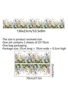 SURELIFE 1 Set de Pegatinas de Pared con Flores de Anémona Amapola Rosa - Decoración del Hogar, Pegatinas, Vinilo Decorativo para Decoraciones del Hogar, Artículos de Decoración Primaveral, Refrescan tu Hogar, Pegatinas de Decoración de Fiestas, Regalos de Cumpleaños y Graduación