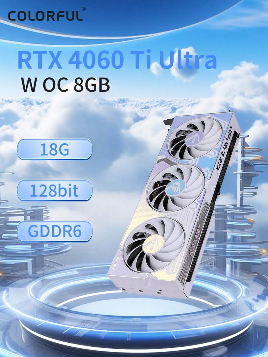 COLORFUL IGame Series GeForce RTX 4060 Ti Ultra W OC 8GB NVIDIA High ...