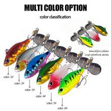 1 件旋转金属振动鱼饵，4.8 米 8.5 克，适用于鲑鱼、冬季钓鱼、白鱼硬饵 - 彩色 - 查看 3