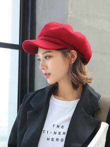 1pc Casual Classic Elegant Retro Polyester Solid Color Beret Hat, Autumn/Winter - Beret - View 16