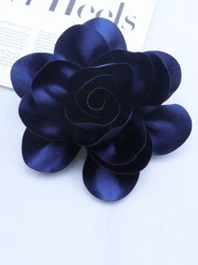 Exaggerated Handmade Satin Big Flower Brooch For Women Fashion Jewelry Wedding Party Christmas Gift Valentines