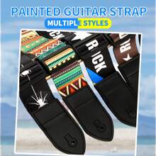 1 Peça de Alça de Guitarra Personalizada Ajustável na Tendência, Adequada para Guitarra Elétrica, Baixo, Folk e Clássica