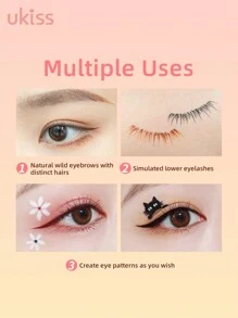 ukiss 0.6g Colorful Liquid Liner Pencil,  Slim Nip Eyeliner Pencil, Lower Eyelashes Pencil, Eye Painting Pencil, Intense Color, Smooth Ink Flow,  Fast Dry, Waterproof And Sweatproof And Anti-Smudge - H10# Snowy White - 查看 8