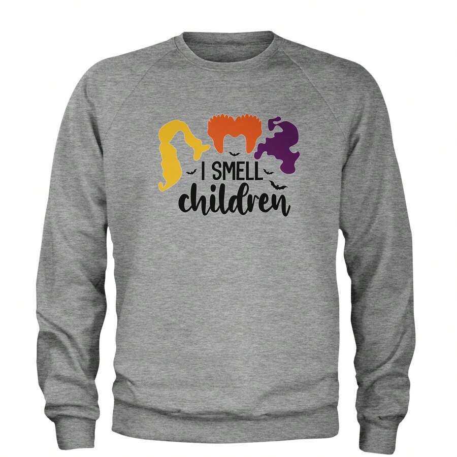 I Smell Children Hcus Pocus Adult Crewneck Sweatshirt - 查看 1