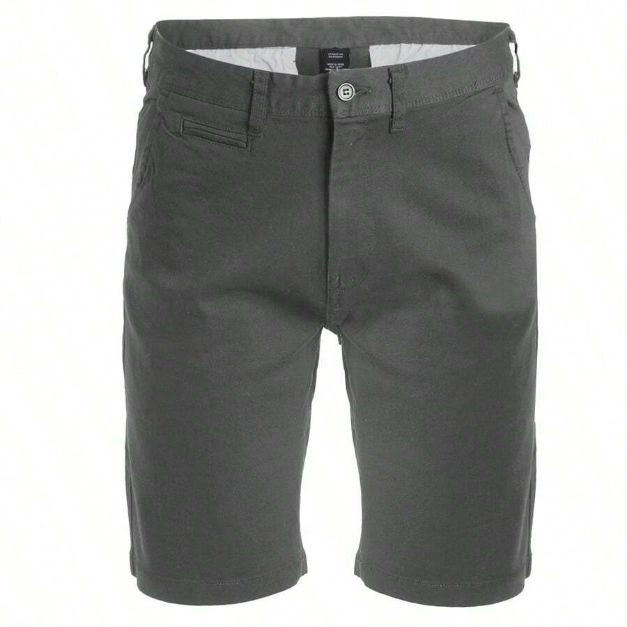 Men's Cotton Flex Stetch Chino Shorts - 灰色 - 查看 1