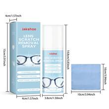 100ml Líquido limpiador de gafas, limpiador de lentes en spray para una visión clara, fácil de usar - Azul - Ver 2
