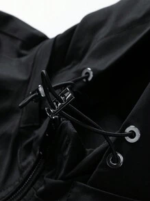 Autumn Outdoor Windproof Men Coat Loose Casual Jacket Men, Wind-Proof - Black - View 4