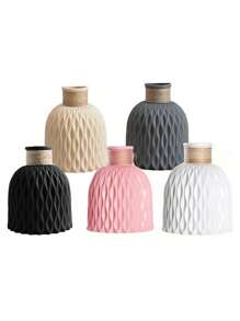 1 Pezzo Vaso da fiori con texture ondulata, decorazione per la casa, decorazione per feste e matrimoni