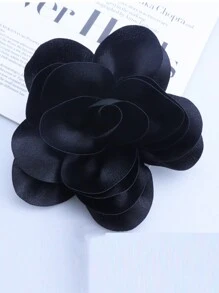 Exaggerated Handmade Satin Big Flower Brooch For Women Fashion Jewelry Wedding Party Christmas Gift Valentines