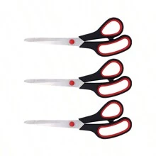 3pcs Multipurpose 21cm/8.26in Extra Sharp Scissors, Comfortable Grip Household Scissors, Durable Crafting Supplies, Right & Left Handed, Tools For Men