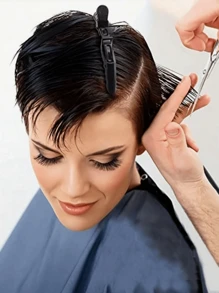 10个装发夹，造型分缝两用 - 宽齿双铰链设计，专业沙龙品质鳄鱼夹，发饰，发卡，爪夹，学习用品，头部饰品，发夹 - 彩色 - 查看 4