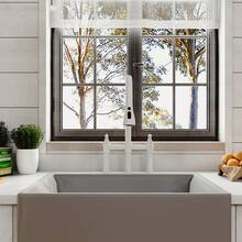 Mondawe 3 Way Spray Function Bridge Kitchen Faucet With Pull Down Sprayer 8" Widespread 360 Swivel Spout - White - View 3