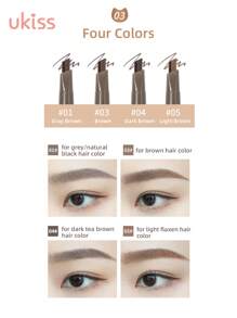 ukiss 旋转眉笔，双面，带刷面，眉线笔，带刷头，塑造、定义、填充眉妆，持久、防水、防汗 - #05 Light Brown - 查看 6