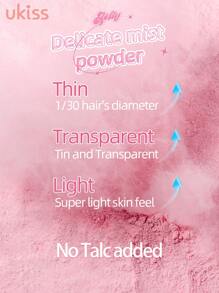 ukiss Makeup Setting Loose Powder, High Definition Powder, Mist Matte, 12H Long-Lasting, Lightweight, Creates Soft Focus Effect, Masks Fine Lines & Imperfections - #W01 Transparent Color - 查看 7