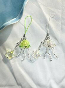 创意水母 Diy Y2k 手机吊饰、星形装饰 W2e 手机挂绳、包包吊饰、水母爱好者手机挂绳、送给朋友和情侣的最佳礼物 - 彩色 - 查看 5