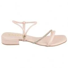 Women's Low Block Heel Sandal Comfortable Day To Day Heels - 乾枯玫瑰色 - 查看 5