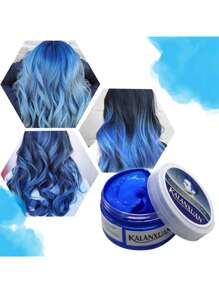 Cera Para Peinar Cabello Hair Wax Moda de Colores - Azul - Ver 2