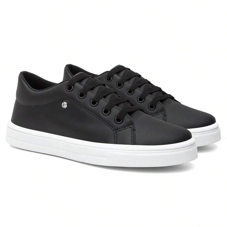 Women's Sneakers Casual Elegant Blogger Neutral Immediate Shipping - Black - View 1