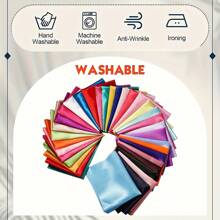 1pc Faux Silk Satin Fabric, Satin-Faced Cloth, Bridal Dress Lining, Sleepwear, Home Decor, DIY Tablecloth, Backdrop Material - Dark Green - View 3