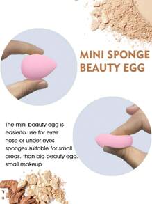 46pcs Professional Makeup Brush Set Include: 25pcs Makeup Brushes, 3pcs Makeup Sponges For Liquid Makeup, 3pcs Triangle Makeup Sponges For Loose Powder & Setting, 6pcs Finger Makeup Sponges, 6pcs Mini Makeup Sponges, 1pc Brush Cleaning Bowl, 1pc Waterproof Makeup Bag, 1pc Eyelash Curler - Ideal For Beginner