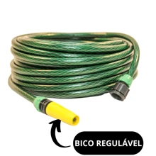 Mangueira De Jardim Trançada 30 Metros Para Casa Jardim Flexível Resistente Com Esguicho Reforçada