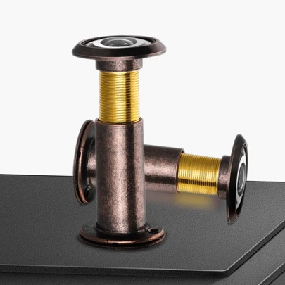 二合一防盗门猫眼插头和门铃摄像头，适用于家庭安全监控