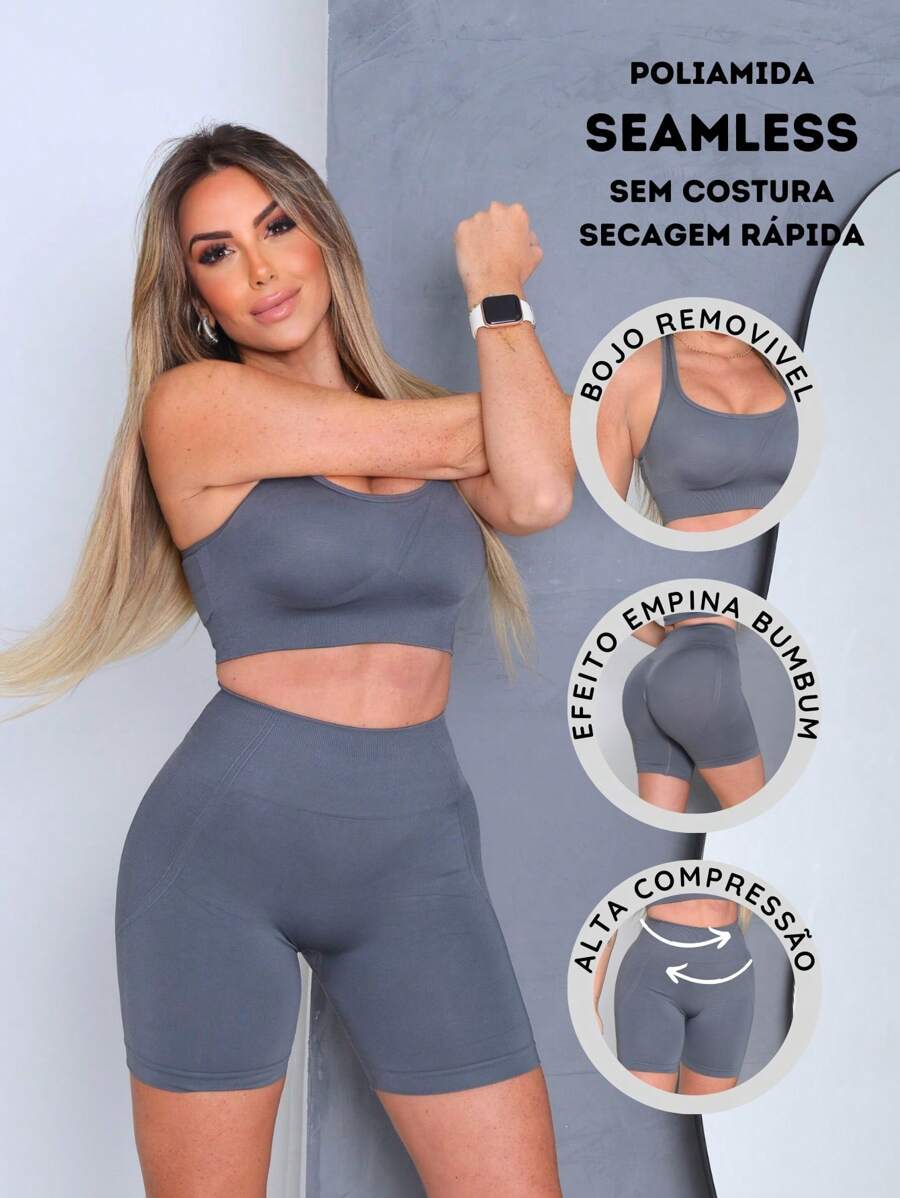 Women Sports Sets - Xám - Xem 1