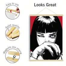 1pc Canvas Painting, Cool Girl, Ideal Gift For Living Room, Kitchen, Decor Wall Art Wall Decor, Home Decor, Wall Art, Room Decor, Room Decoration, No Frame