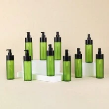 1/10pcs 150ml Green Pump Bottle Empty Lotion Dispenser Refillable For Shampoo Conditioner Hand Soap Dispenser Plastic Reusable Body Wash Container Bulk - Multicolor - View 7